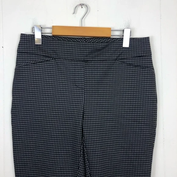 Dalia Houndstooth Pull On Stretch Dress Pants Sz 8 - Picture 4 of 12